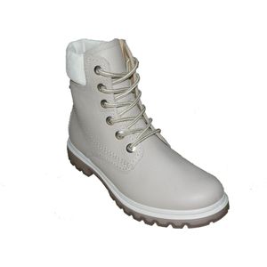 Legero - Bikerboot - Off White - Leder - Waterdicht