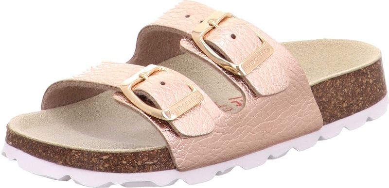 superfit Voetbedpantoffels, pantoffels voor jongens en meisjes, brons 9000
