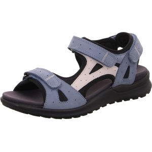 Legero - Siris - Sandalen - Jeansblauw - Klittenbandsluiting - Sleehak