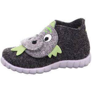 Superfit Baby Happy Pantoffels, zwart, groen 0000, 19 EU