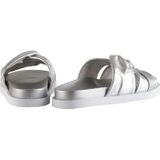 Högl - Adele - Slippers - Grijs - Leer - Metallic Afwerking