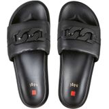 Hogl - Gezondheidsslippers - Zwart - Leer