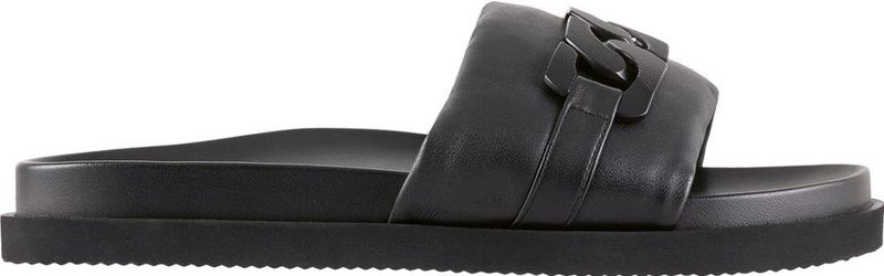 Hogl - Gezondheidsslippers - Zwart - Leer