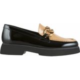 HÖGL Dames Stacy Penny Loafer, zwart/toffee, 35 EU