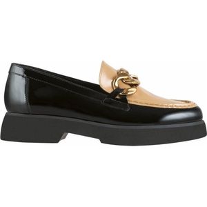 HÖGL Dames Stacy Penny Loafer, zwart/toffee, 35 EU