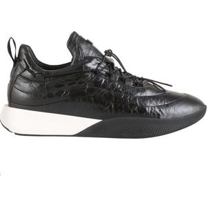 Högl, Metallic Platform Sneakers voor Dames Zwart, Dames, Maat:39 EU