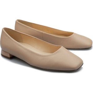 HÖGL Vierkante ballerina's voor dames, 10 platte nude, 41 EU, XL, NUDE