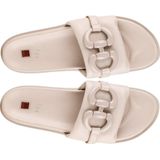Högl - Schoenen - Beige - Leer - Comfortabele Slippers voor Dames