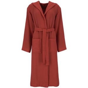 Vossen - Badjas Silent - Rood - Luxe Katoen - Met Capuchon