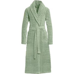 Dames Badjas met Sjaalkraag Eucalyptus % Katoen  Vegan