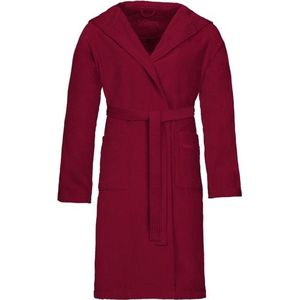 Vossen - Texas - Badjas - Rood - 100% Katoen - Lang Model - Met Capuchon