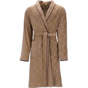 VOSSEN® Barron - Badjas - Camel - Luxe Webvelours 100% Katoen