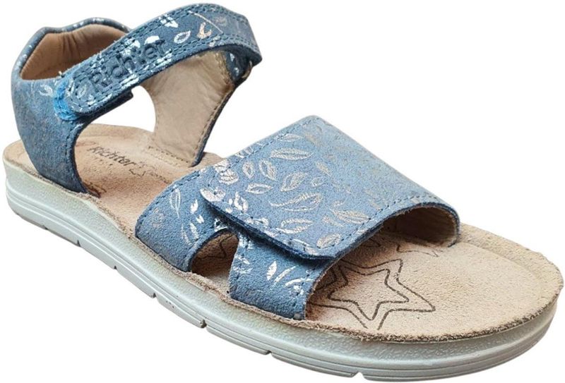 Richter - 5500-7221 - Sandaal - IJsblauw Metallic - Leder