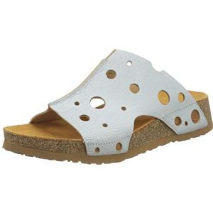 Think! Coak voor dames, chroomvrij, gelooid, duurzame pantolette, 1000 Bianco combi, 38 EU