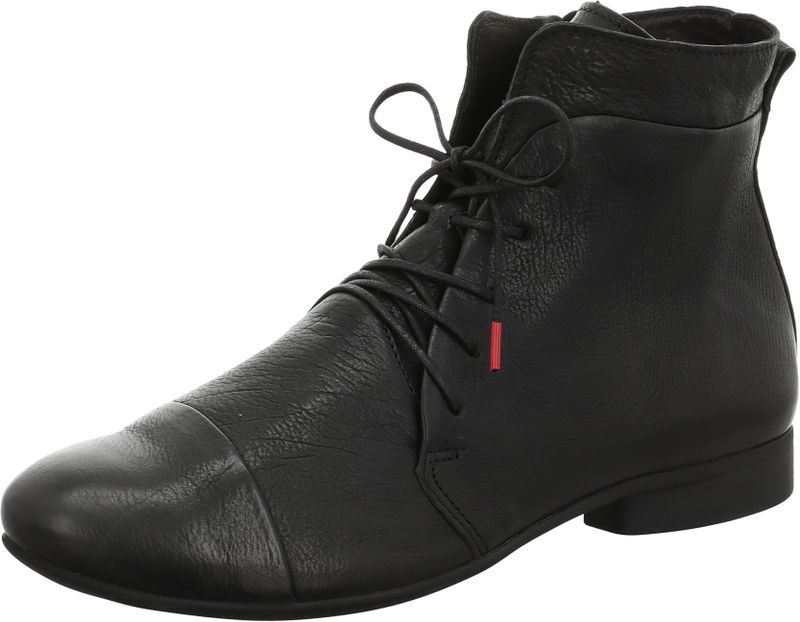 Think! - Guad 2 - Veterlaarsjes - Zwart - Comfortschoen - Vetersluiting - Blokhak