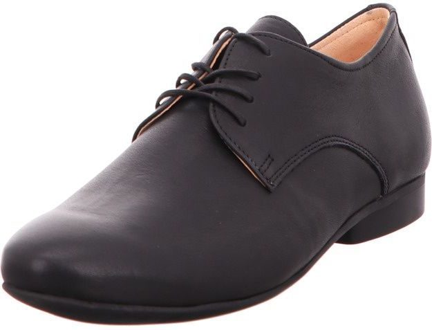 Think! dames GUAD2 chromfrei gegerbte nachhaltige Halbschuhe, SCHWARZ 0030