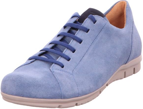 Think! King_3-000659 Slipper - 8000 Jeans/Combi - Chroomvrij Gelooid Leer