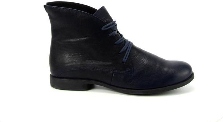 Think! Agrat Kuitlaarzen - Marineblauw - Plantaardig Gelooid Leer - Licht Gevoerd