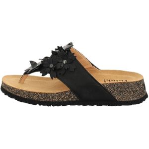 Think Koak Zehentrenner schwarz Blüten 745 für Damen, schwarz, Gr. 41 EU