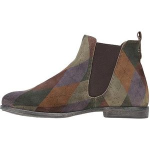 Think! Agrat Chelsea Boots voor dames, 9020 Olijf Combi, 40.5 EU