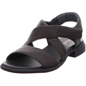THINK! Dames KAMAA_3-000776 chroomvrij gelooide duurzame riempjes sandalen, 000 zwart, 39 EU, 0000 zwart., 39 EU