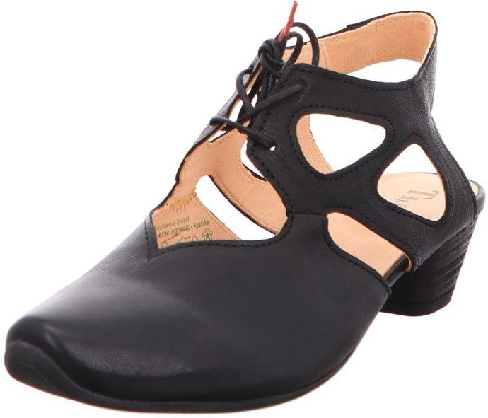 Think! - AIDA_3 - Slingback-Pumps - Zwart - Chroomvrij Gelooid Leer