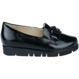 Instappers - Effen - Glad Leer/Lak - Platte Hak