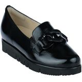 Instappers - Effen - Glad Leer/Lak - Platte Hak