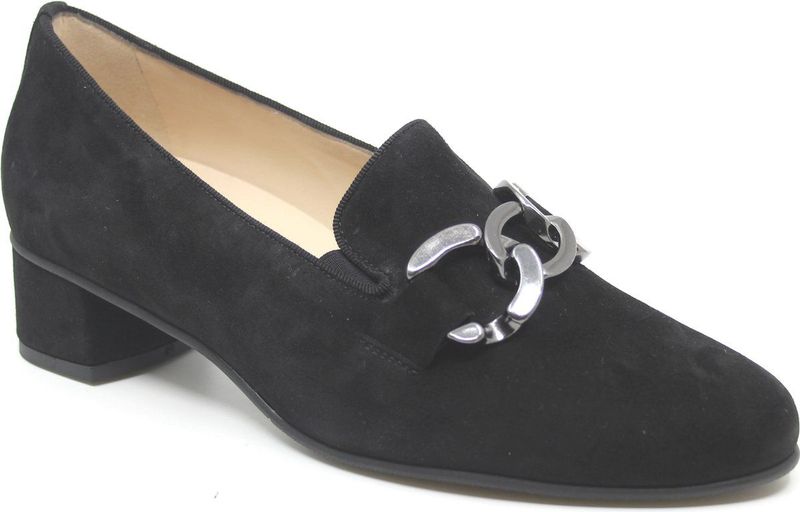 Hassia - 303056 - Pumps - Zwart - Suède - Wijdte H