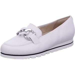Hassia - HASSIA 01549 - Loafers - Wit - Leer - Verwisselbaar Voetbed