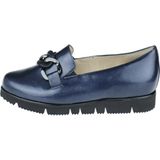 Hassia - Pisa - Instapper - Donker Blauw - Crushlack Leder