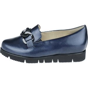 Hassia - Pisa - Instapper - Donker Blauw - Crushlack Leder