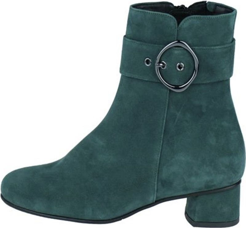 Hassia - Siena - Enkellaars - Smaragd - Suède - Ritssluiting