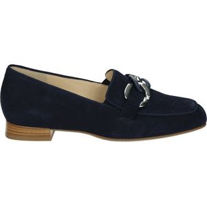 Hassia - 300856 - Instappers - Blauw - Suede - Rubber Zool