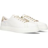 Hassia - Bari - Sneakers - Wit - Leer - Gouden Accenten