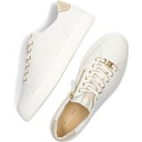 Hassia - Bari - Sneakers - Wit - Leer - Gouden Accenten