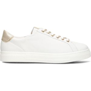 Hassia - Bari - Sneakers - Wit - Leer - Gouden Accenten