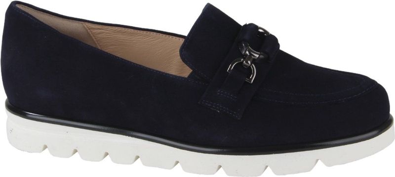 Hassia - Pisa - Instapper - Donker Blauw - Suède - Leer Voering