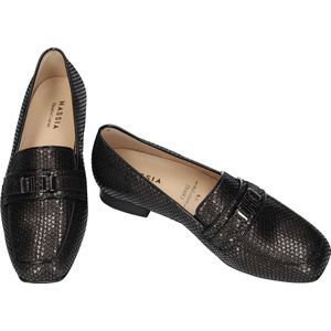 Hassia - Dames - Pumps - Zwart - Nubuck - Brede Wijdte
