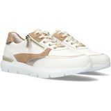 Hassia - Dames Sneakers - Veelkleurig - Leer - Bordeaux en Camel