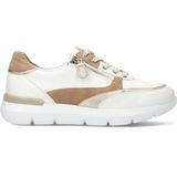 Hassia - Dames Sneakers - Veelkleurig - Leer - Bordeaux en Camel