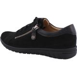 Hartjes - Casual Shoe - Veterschoen - Zwart - Nubuckleer en Nappaleer