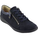 Hartjes - Casual Shoe - Veterschoen - Donkerblauw - Nubuckleer en Nappaleer