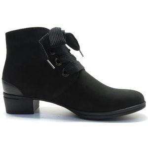 Hartjes - 172.0217 Enkellaarzen - Zwart - Wijdte H