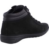 Hartjes - Hoge Sneaker - Zwart - Nubuck - Rits