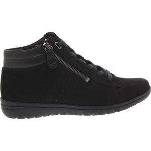 Hartjes - Hoge Sneaker - Zwart - Nubuck - Rits
