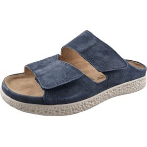 Hartjes - 122.1221/99 - Dames Slippers - Blauw - Suede - Rubber Zool