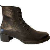 Hartjes - Veterboot 172.0242/99 - Zwart - Leer - Vetersluiting en Rits