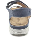 Hartjes jeansblauwe sandaal met uitneembaar voetbed