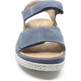 Hartjes jeansblauwe sandaal met uitneembaar voetbed